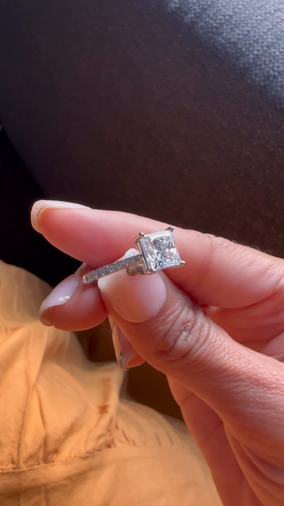 Moissanite Engagement Ring