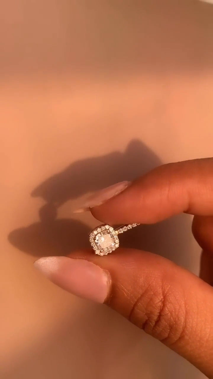 Cushion Moissanite Pendant