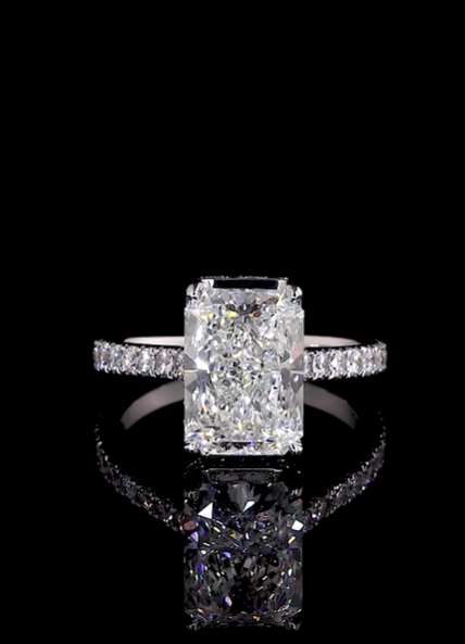 Devi Moissanite Engagement Ring