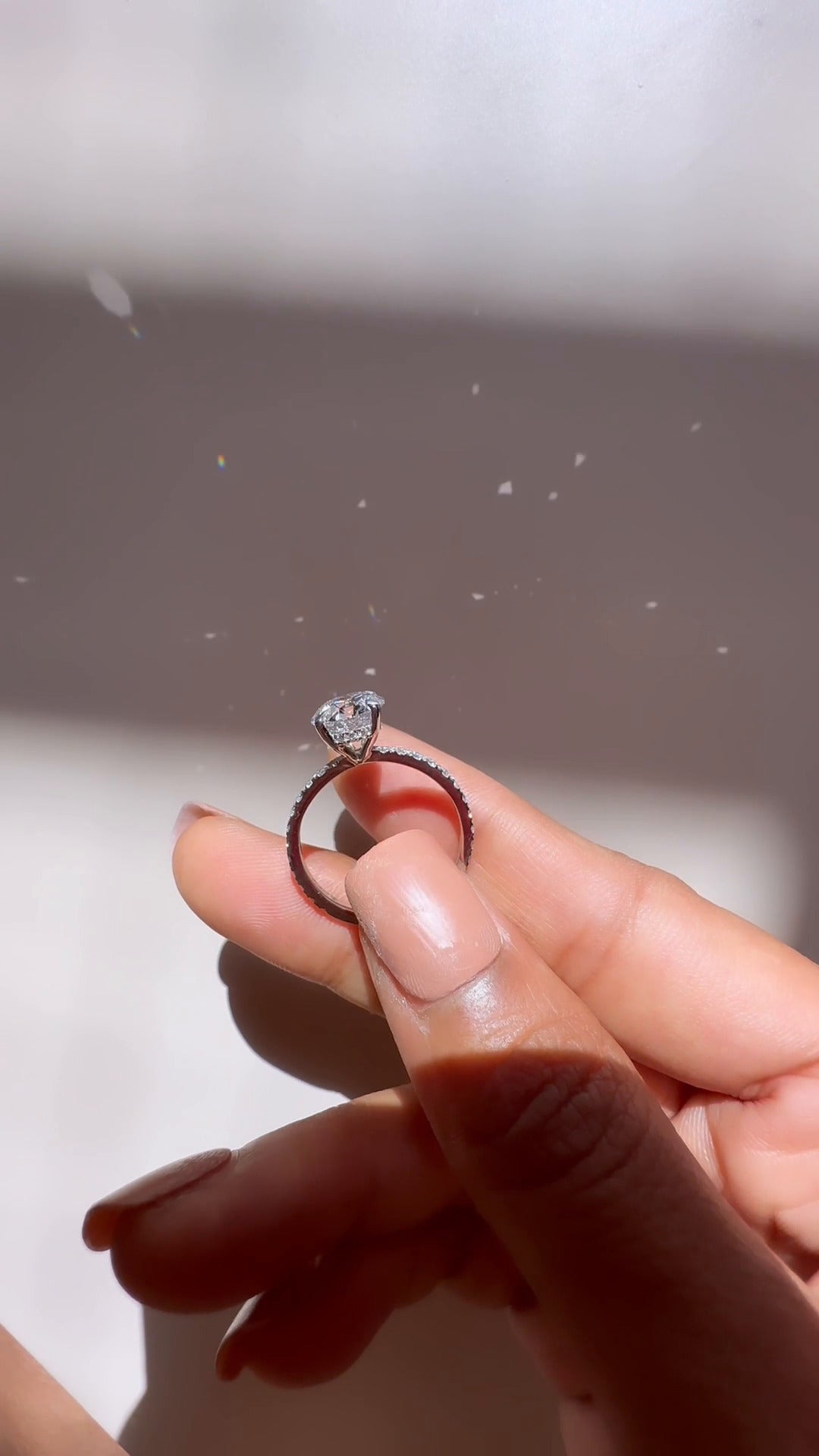 Moissanite Engagement Ring