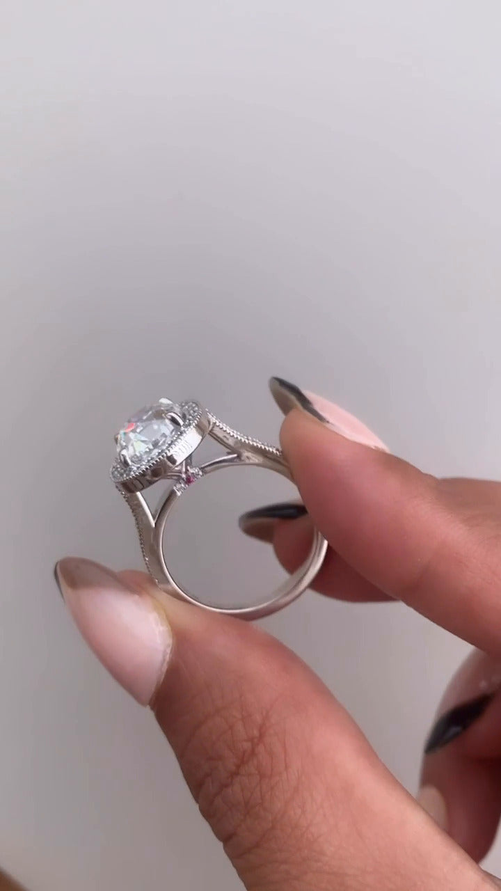 Cushion Halo Ring
