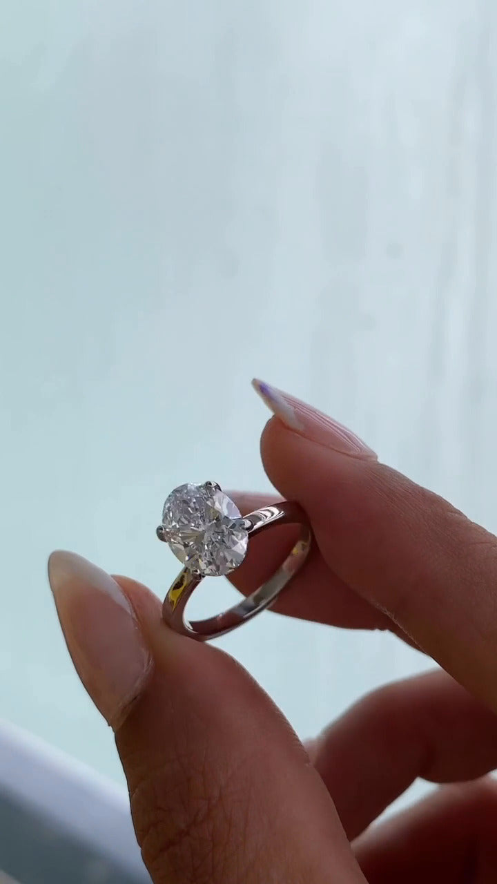 Katherine Oval Solitaire Engagement Ring