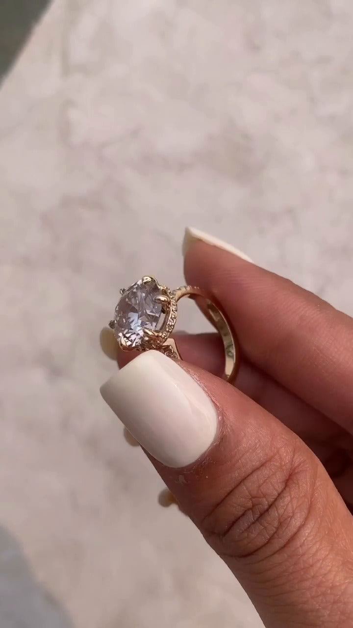 Moissanite Engagement Ring