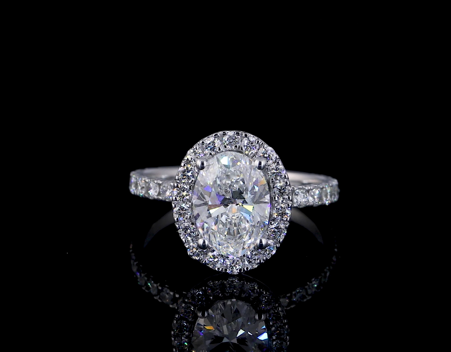 Lucia Moissanite Engagement Ring