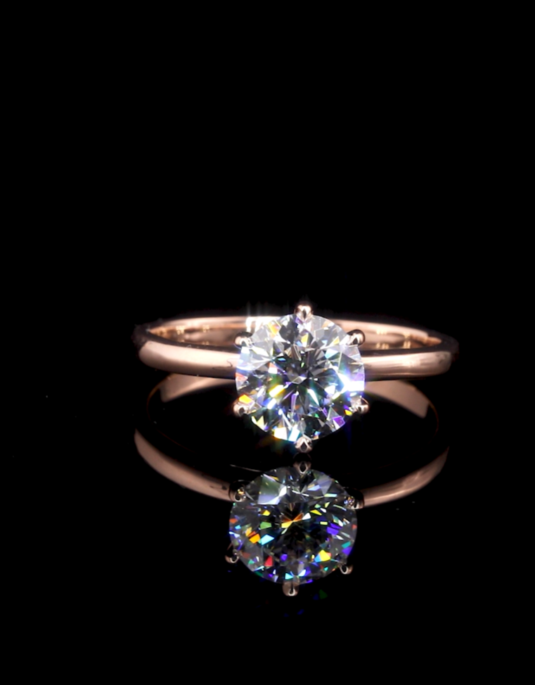 Moissanite Engagement Ring