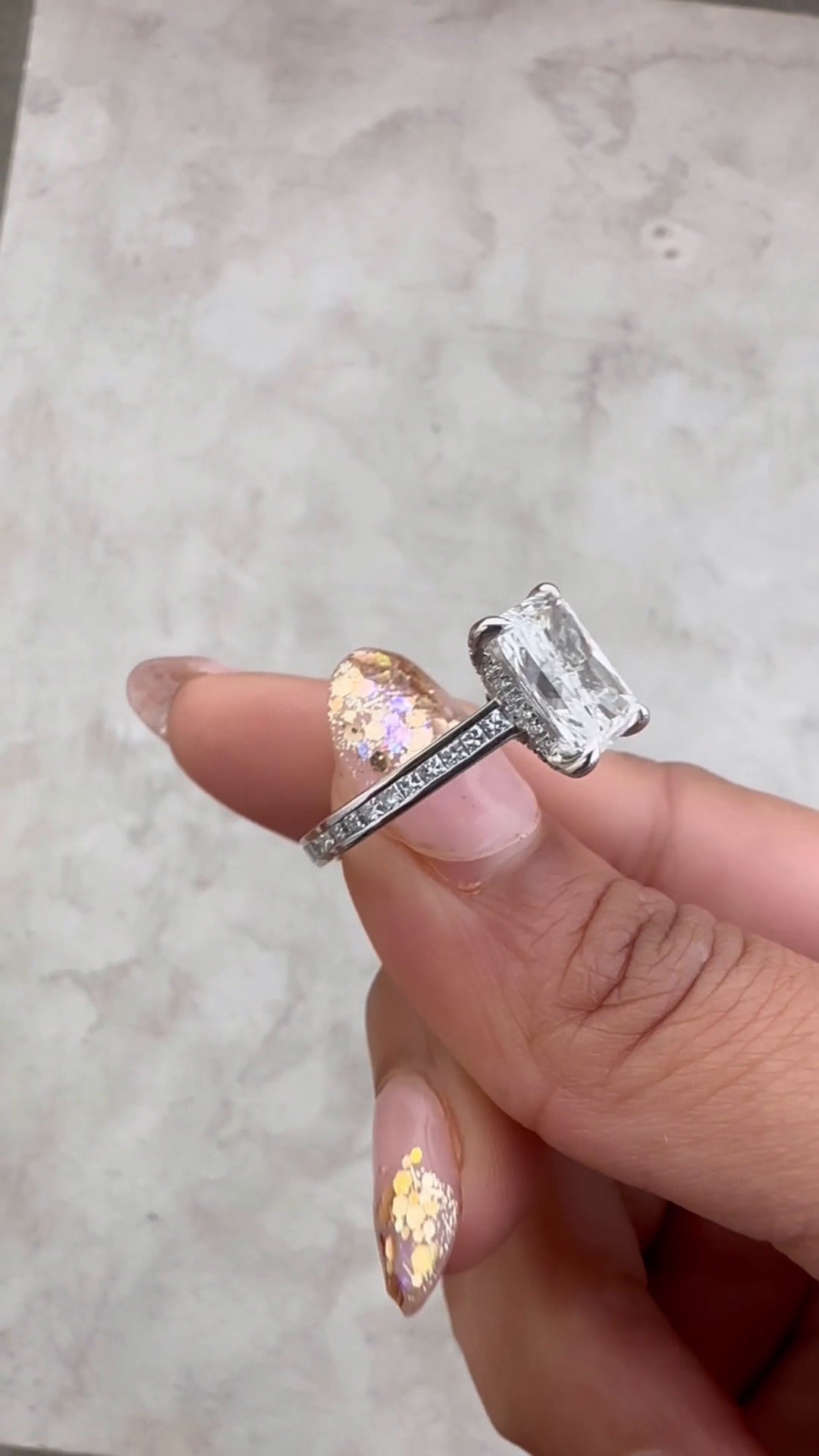 Mari gold Engagement Ring
