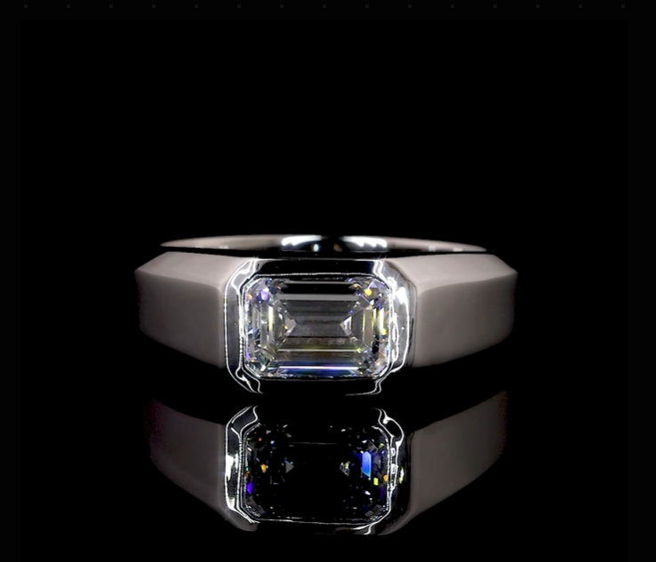 Moissanite Engagement Ring