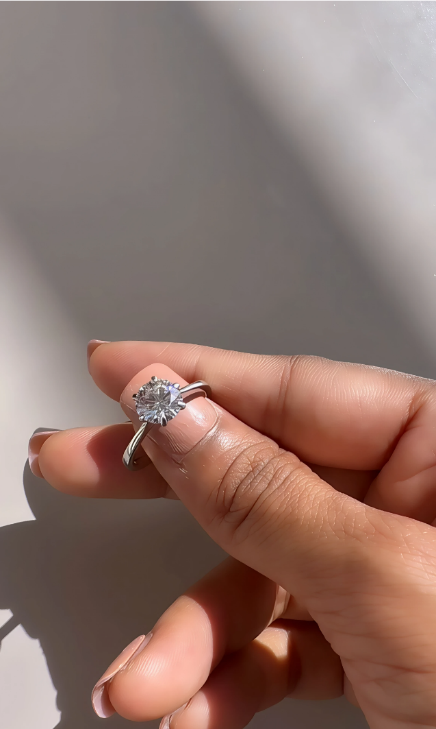 Moissanite Engagement Ring