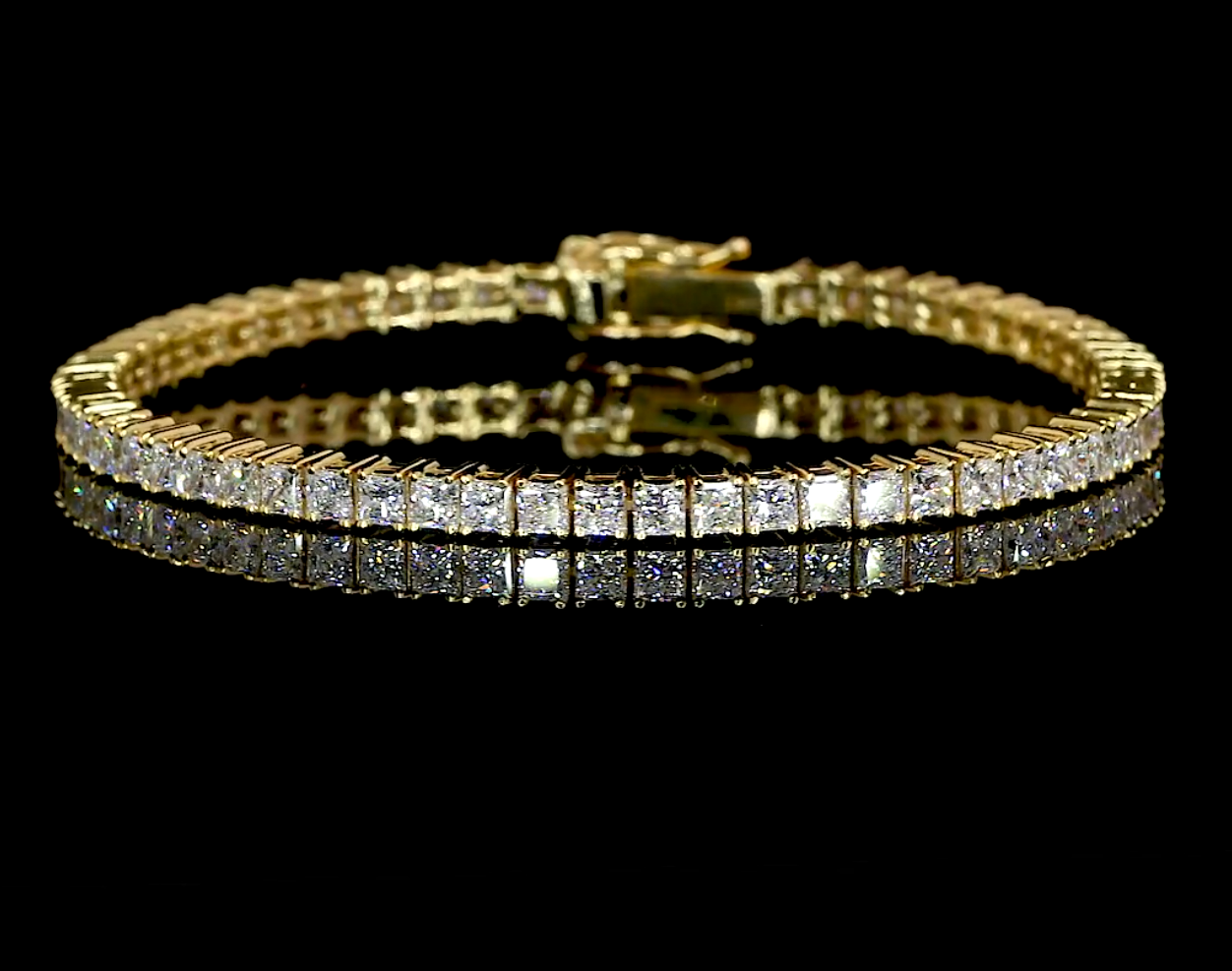 Princess Moissanite Tennis Bracelet