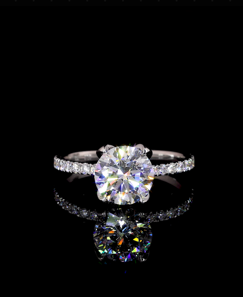 Moissanite Engagement Ring