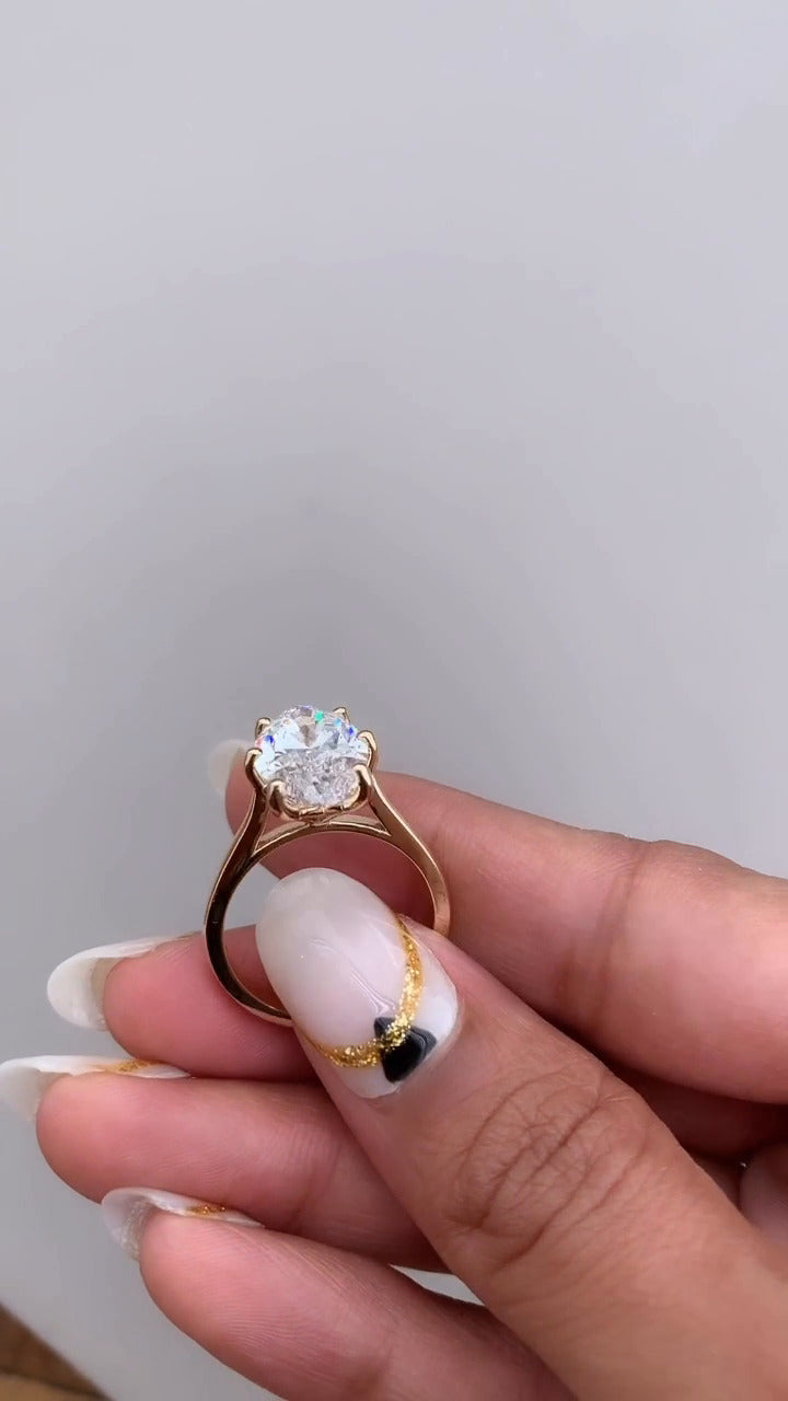 Moissanite Engagement Ring