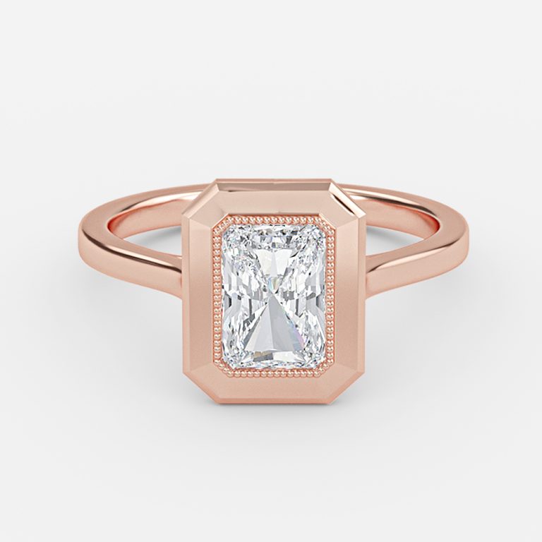 Amelie Radiant Bezel Moissanite Engagement Ring