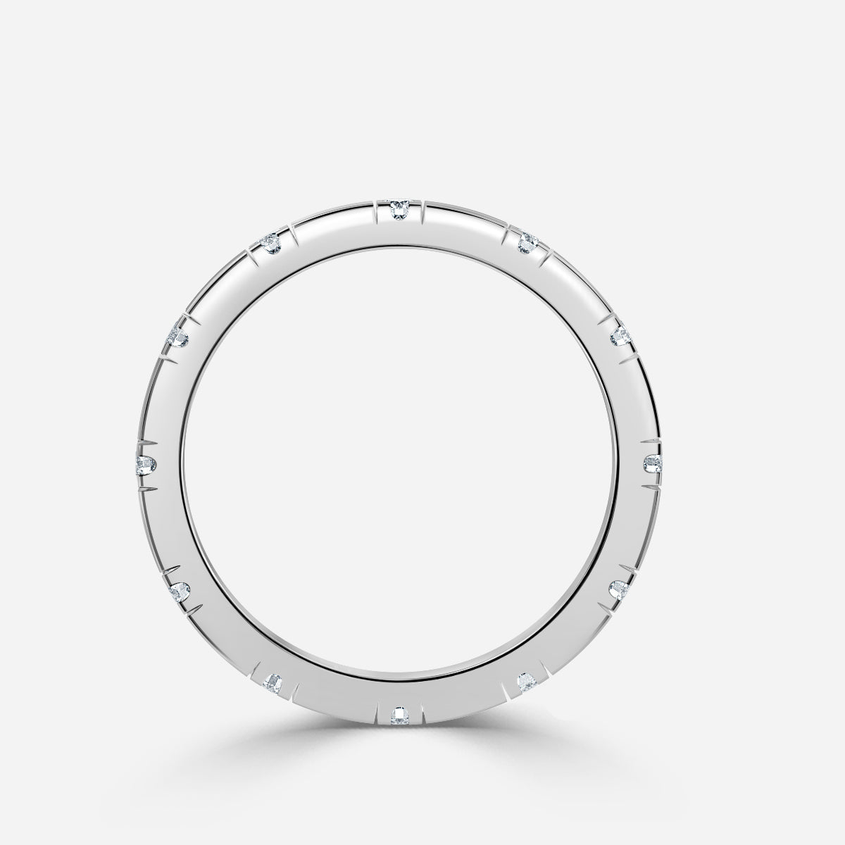 Zepayr Round Moissanite Wedding Ring
