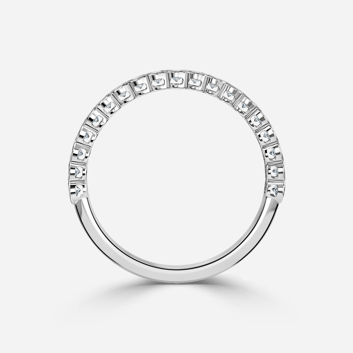 Lyric Rubover Moissanite Wedding Ring