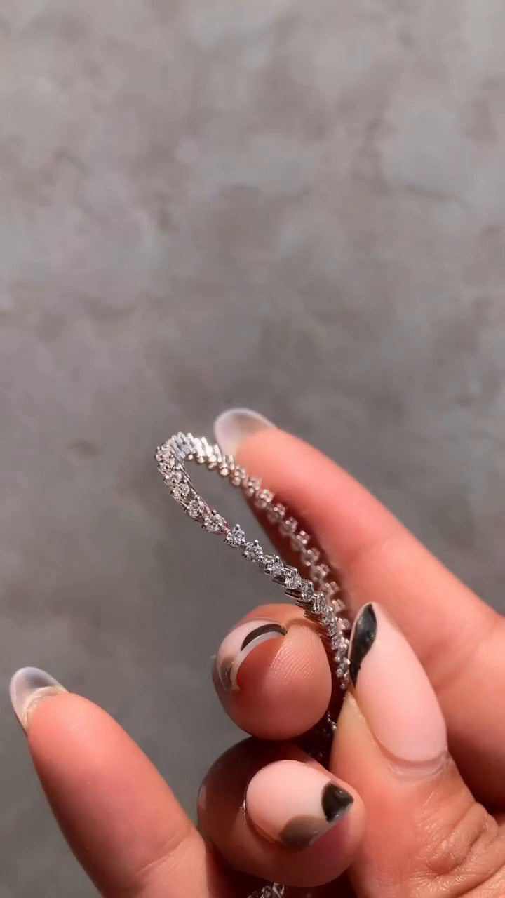 3 Prong Diamond Bracelet