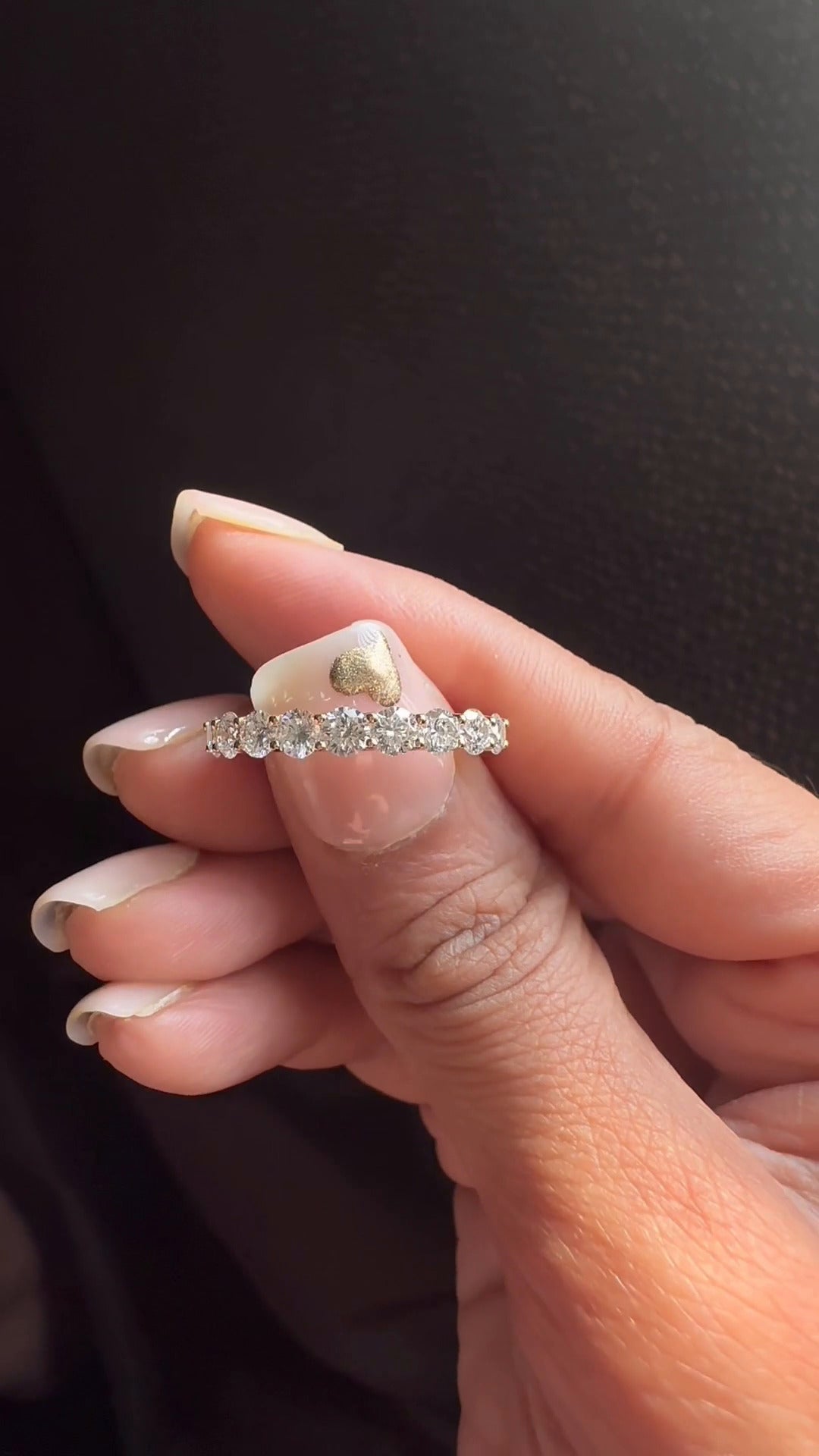 Moissanite Band