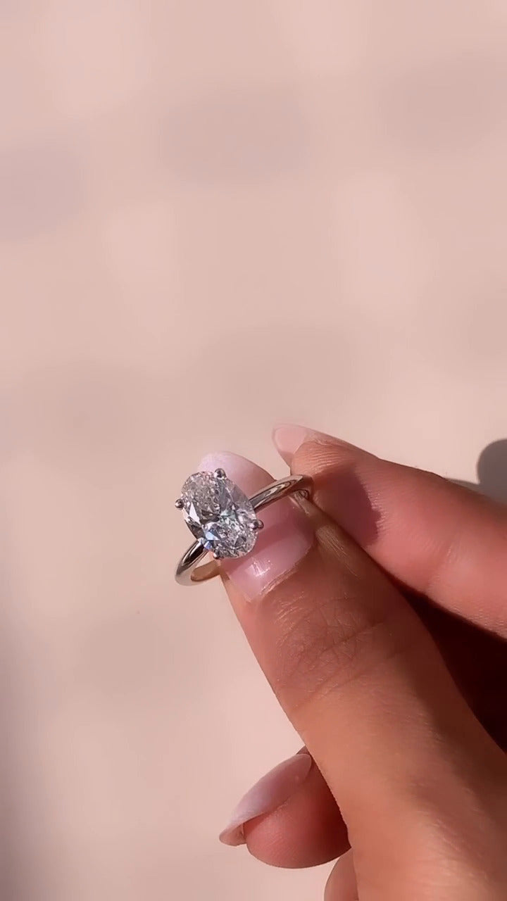 Ailani Oval Solitaire Engagement Ring