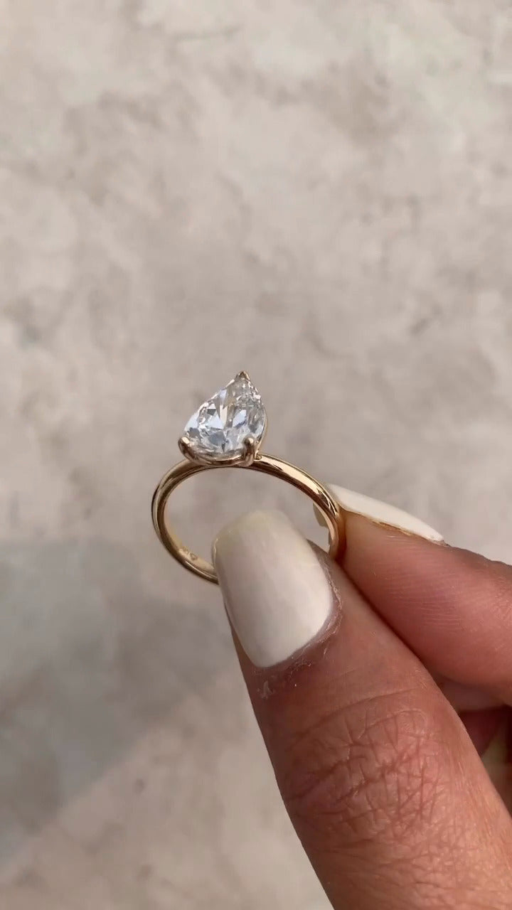 Moissanite Engagement Ring