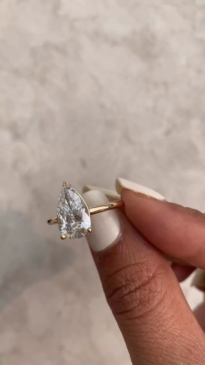 Solitaire Moissanite Ring