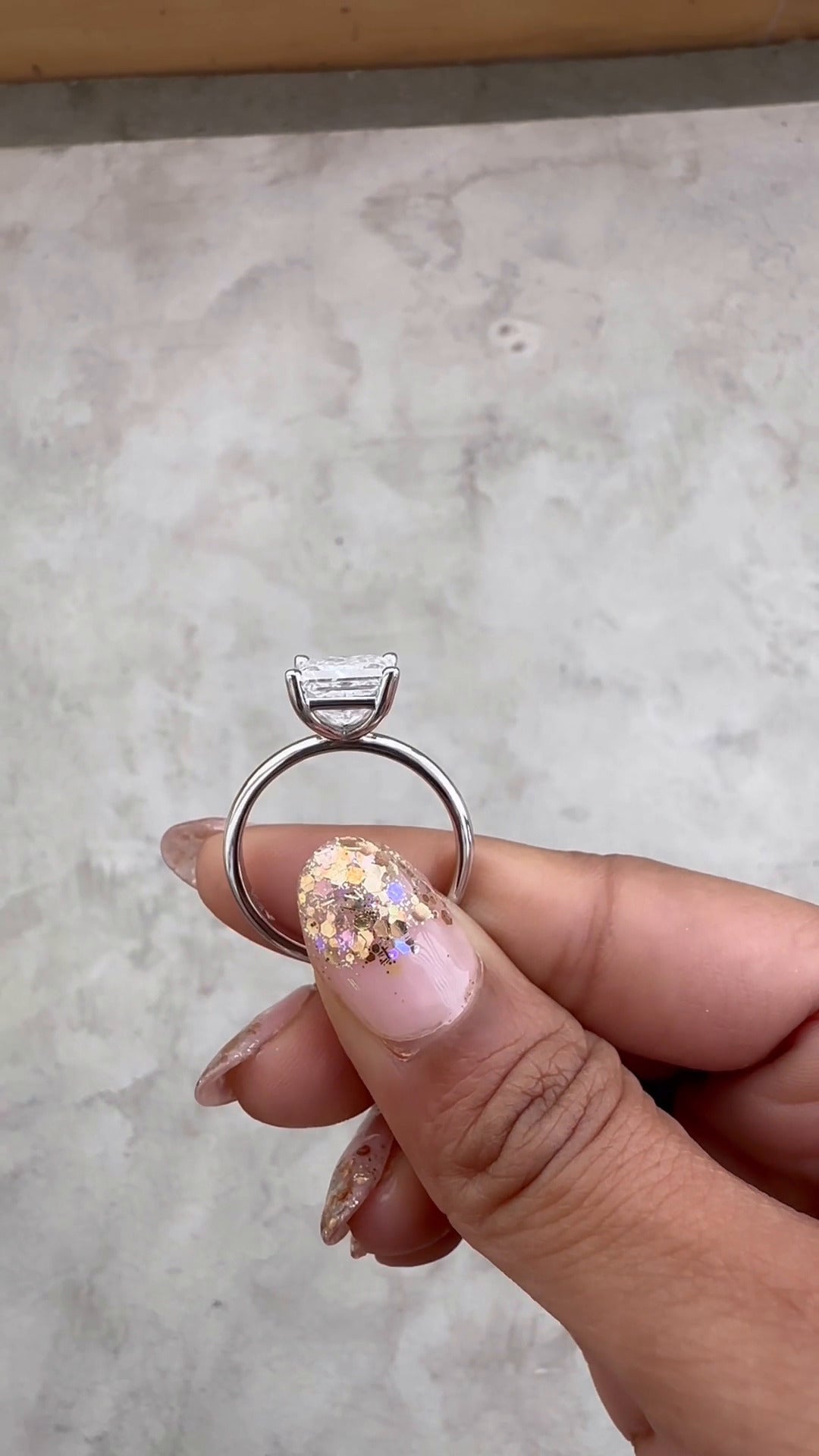 Moissanite Engagement Ring