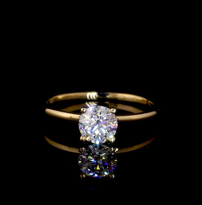Moissanite Engagement Ring