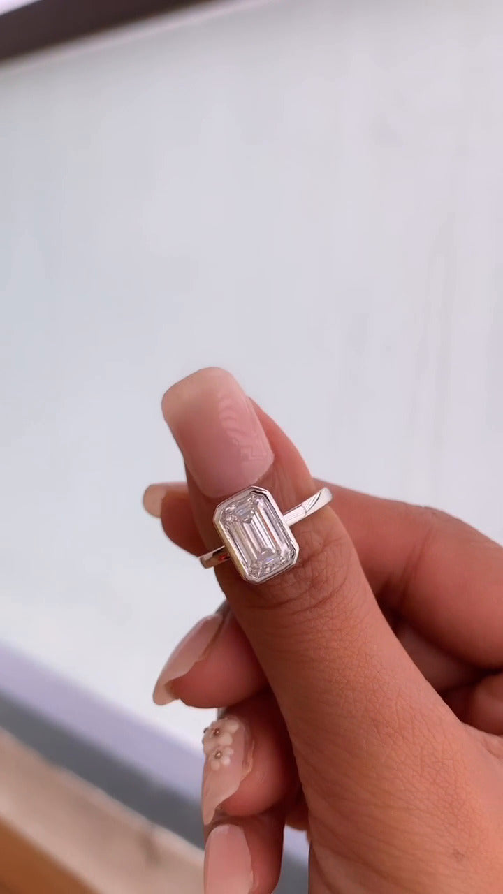 Moissanite Engagement Ring