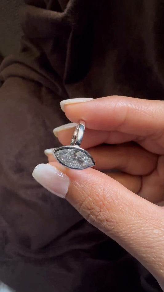 Bezel Engagement Ring