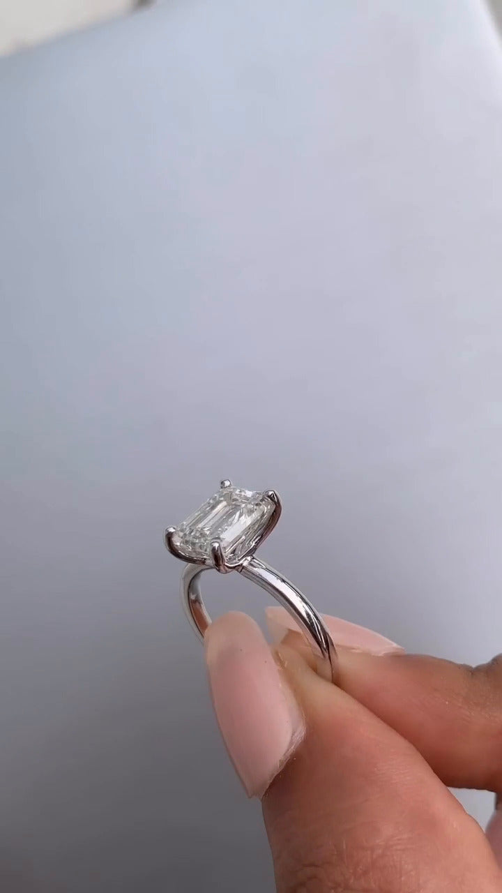 Alouette Moissanite Engagement Ring