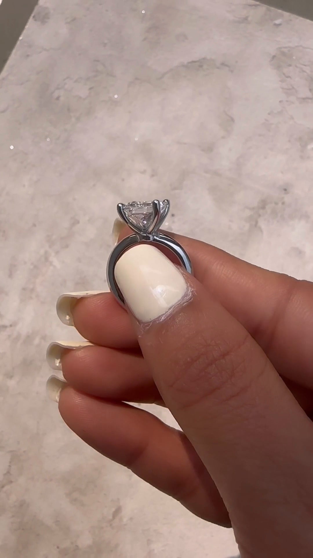 Moissanite Engagement Ring
