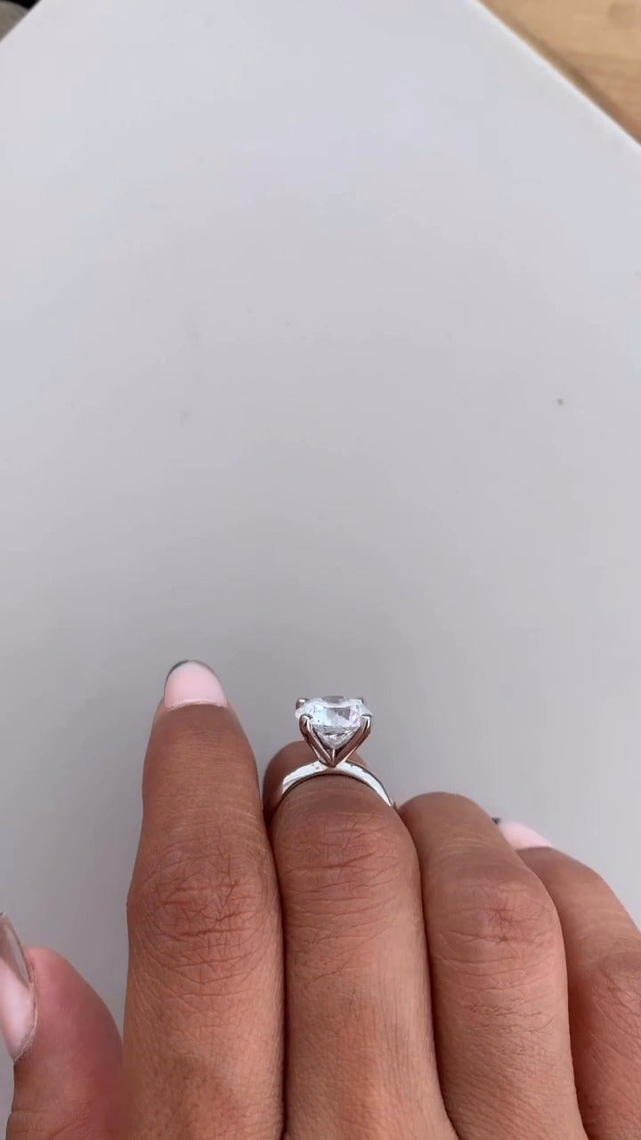 Moissanite Engagement Ring