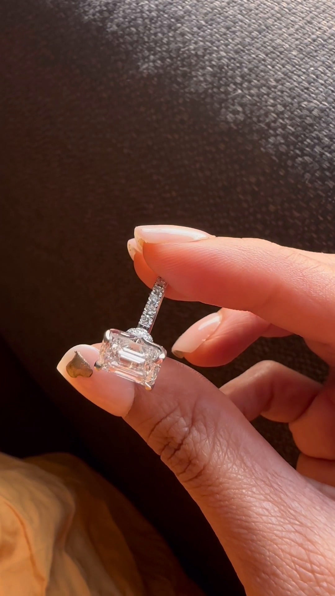 Emerald Engagement Ring