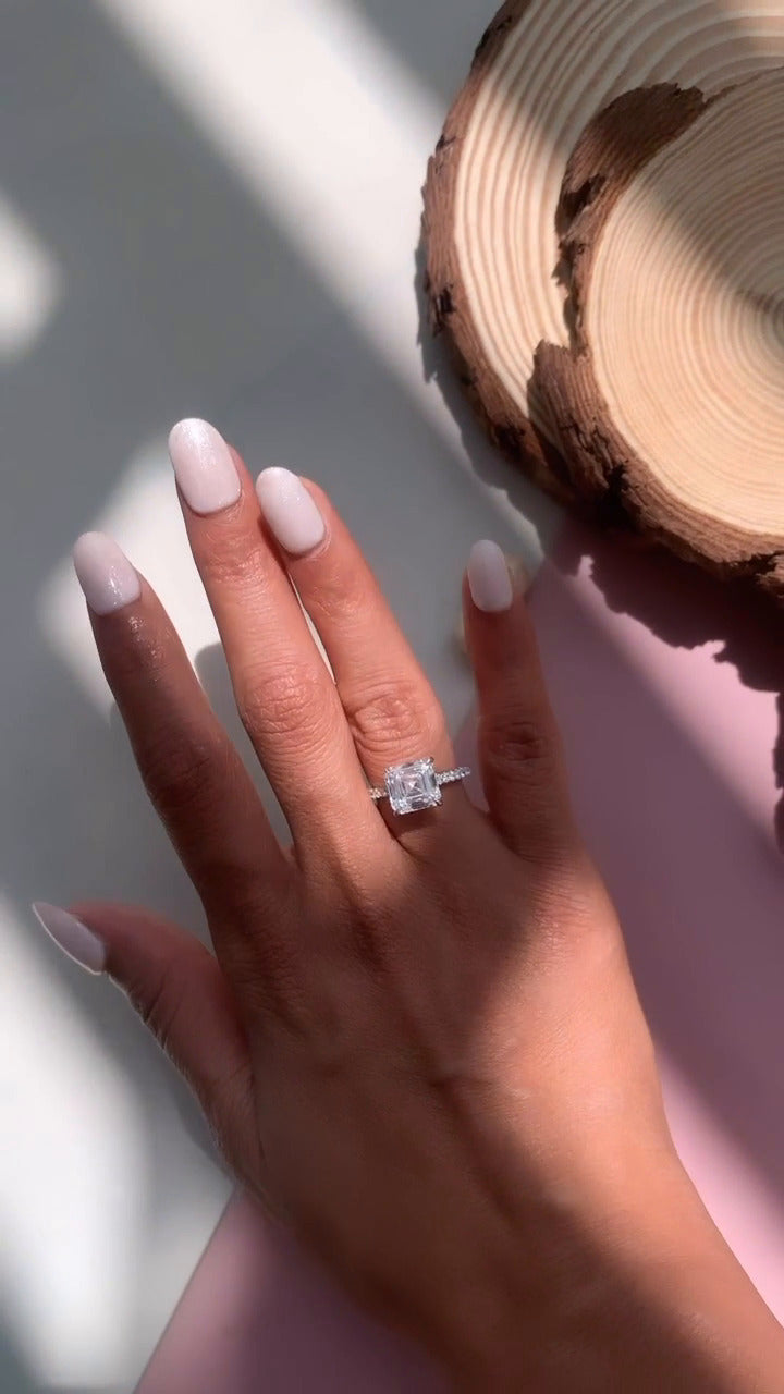 Moissanite Engagement Ring