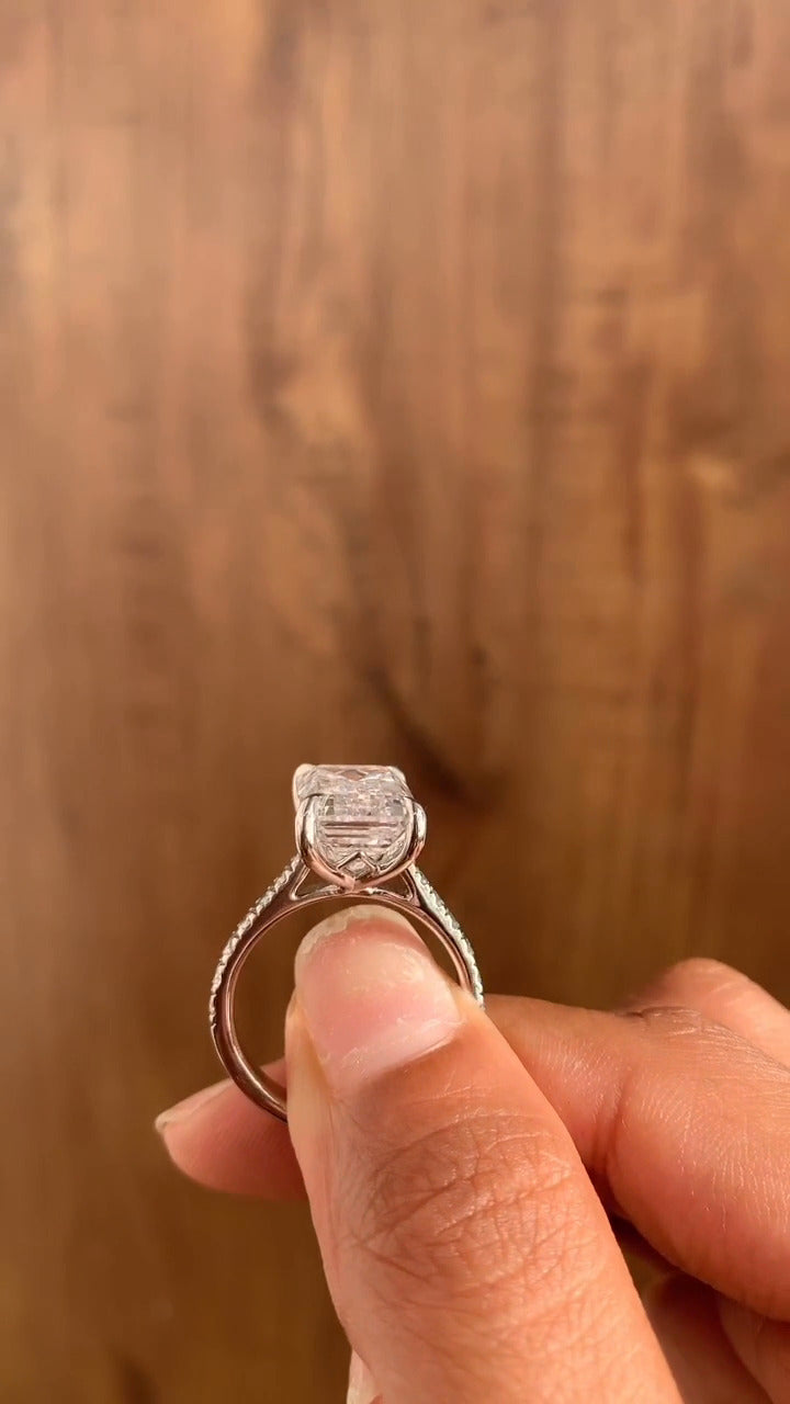 Aveline Emerald Engagement Ring