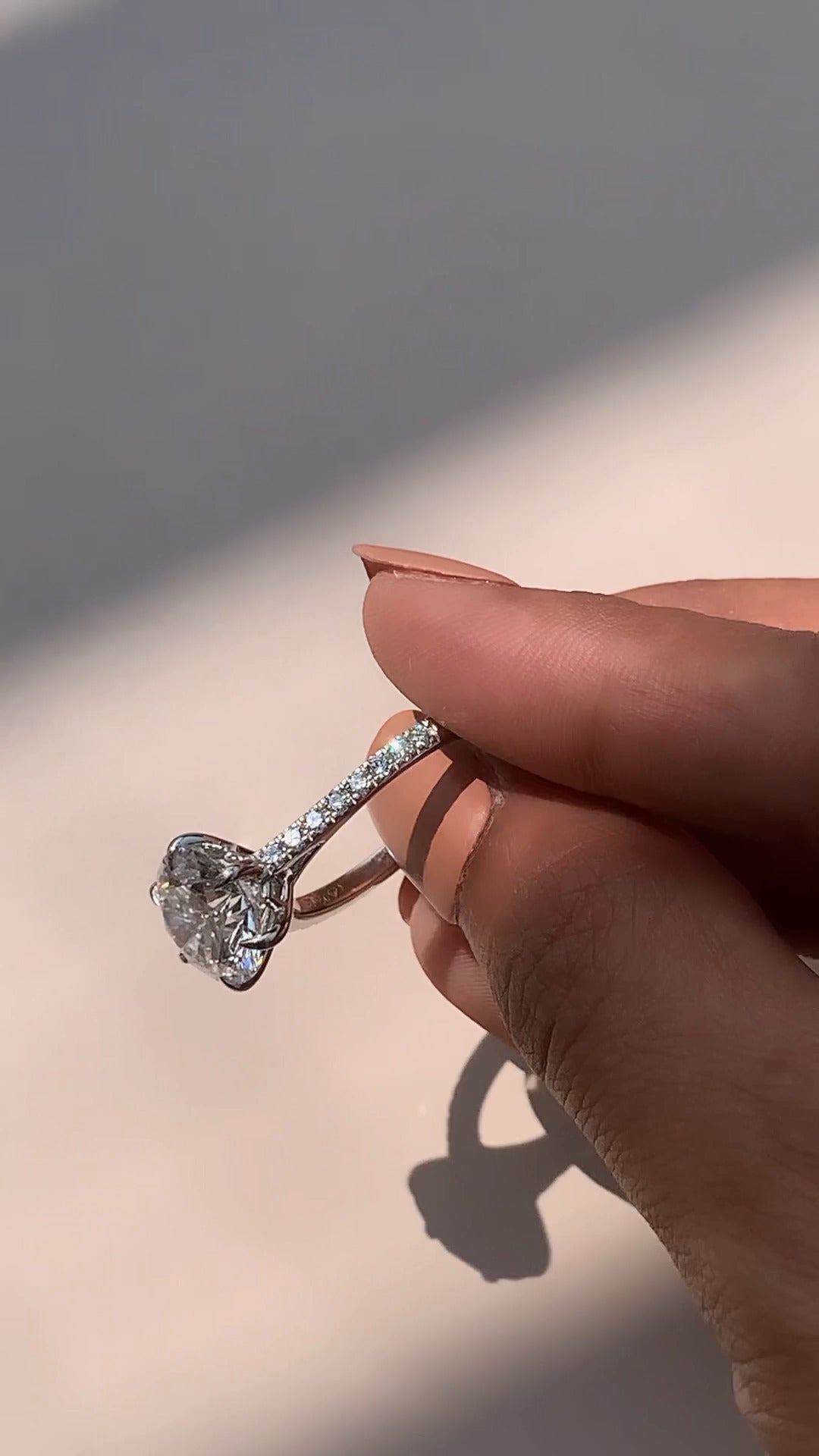 Round Engagement Ring