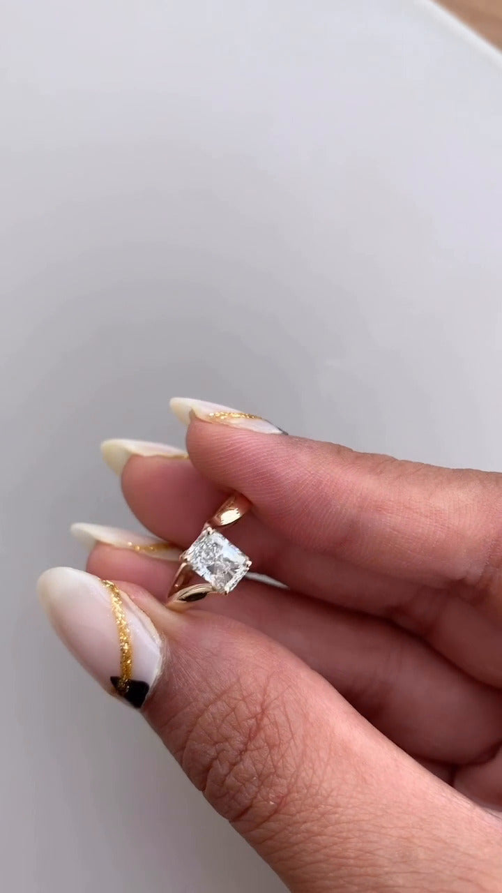Moissanite Engagement Ring