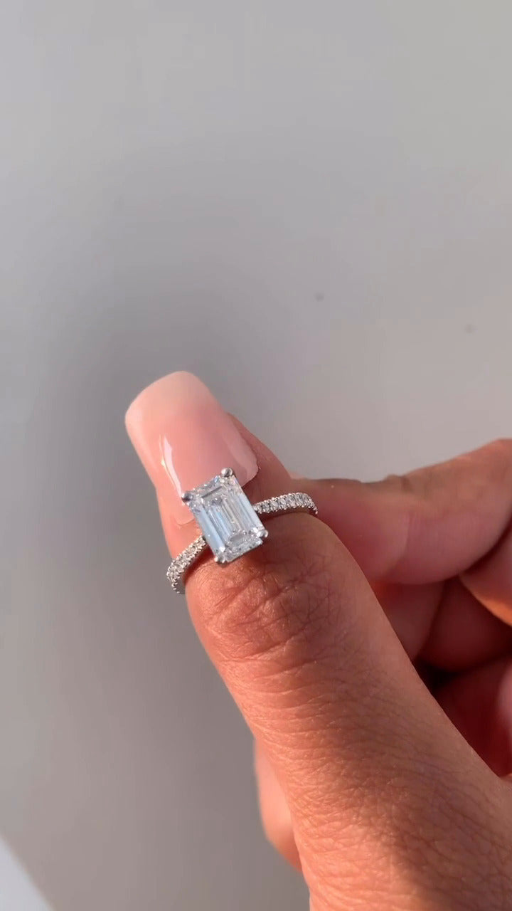 Moissanite Engagement Ring