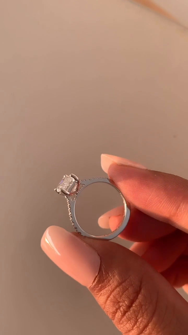 Emerald Engagement Ring