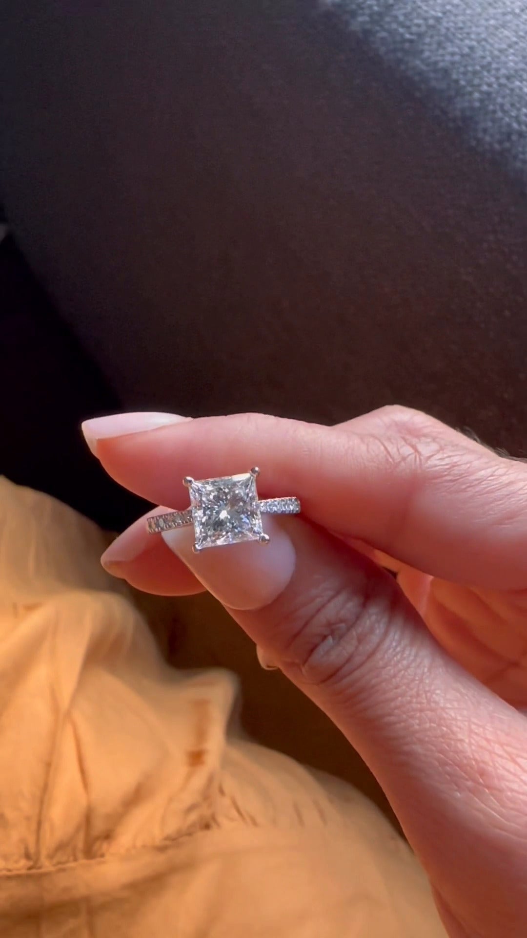 Moissanite Diamond Band