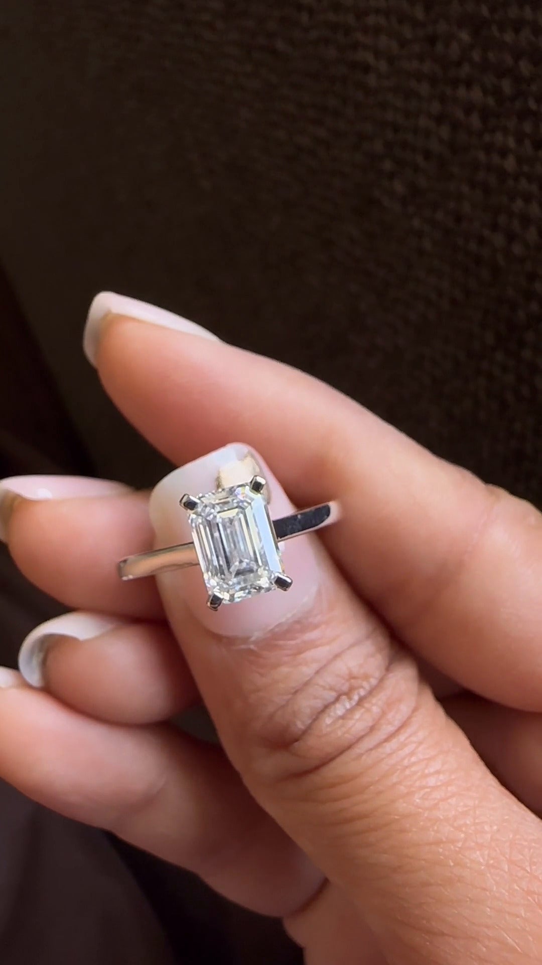 Emerald Engagement Ring
