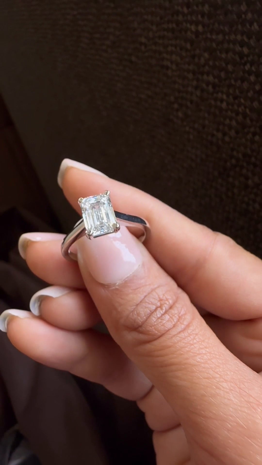 Moissanite Engagement Ring