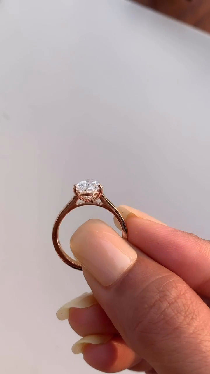 Pear Solitaire Engagement Ring