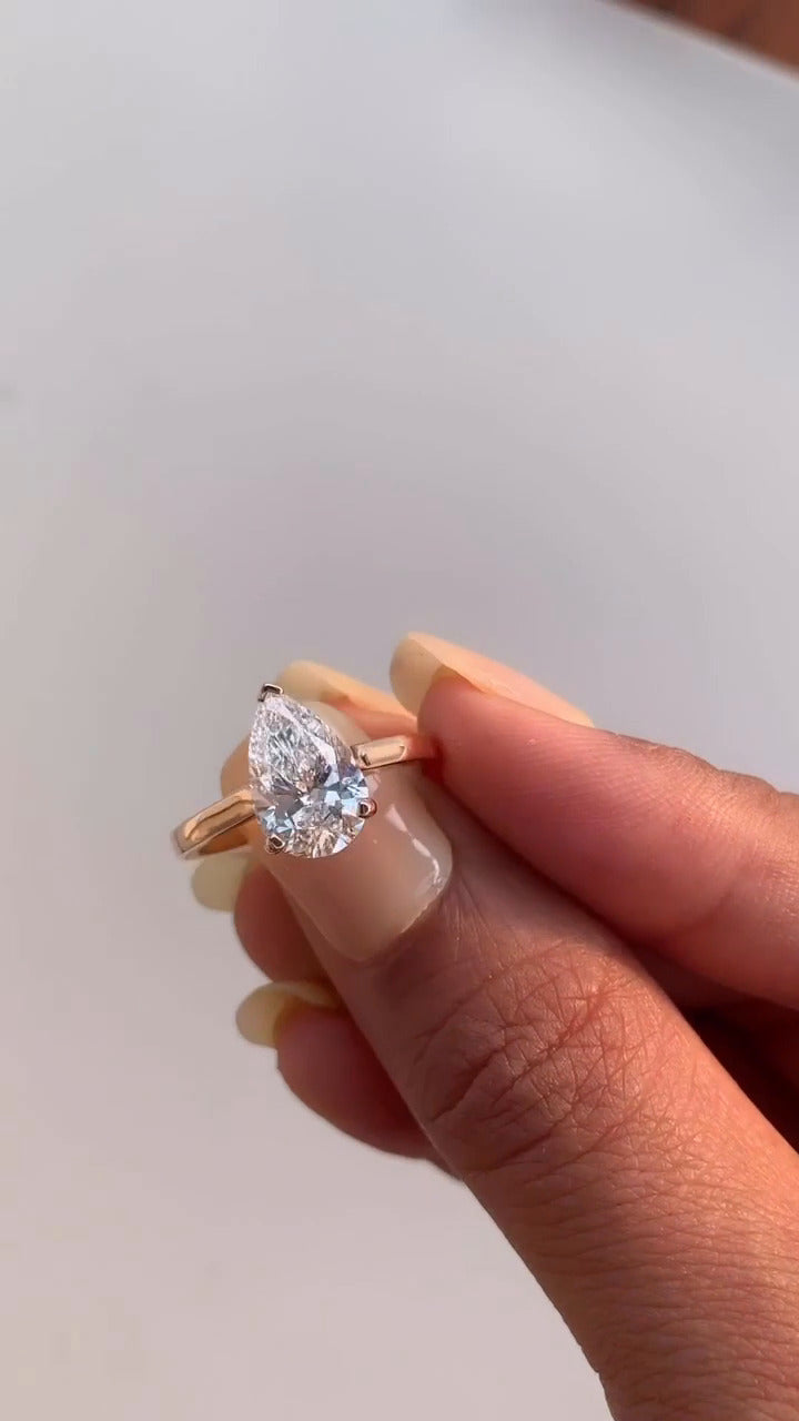 Moissanite Engagement Ring