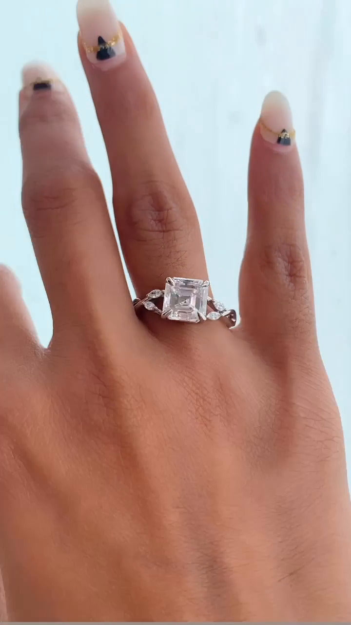 Asscher Unique Ring
