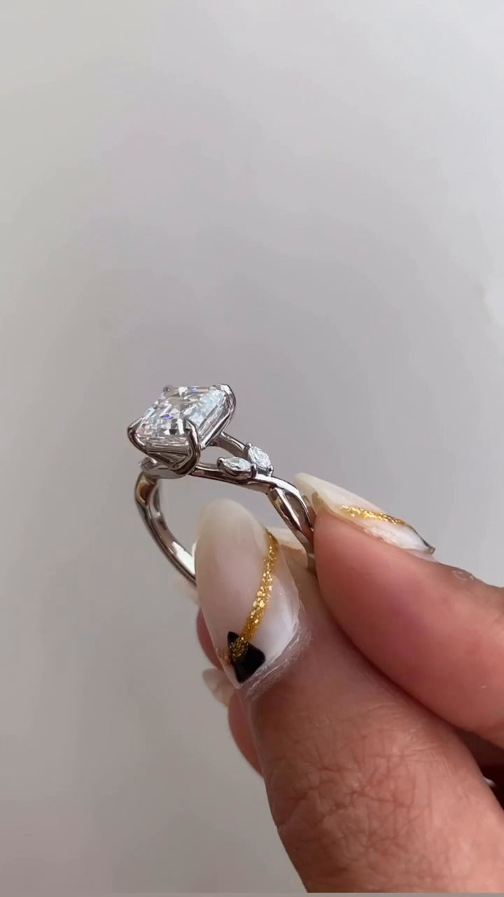 Unique Moissanite Ring
