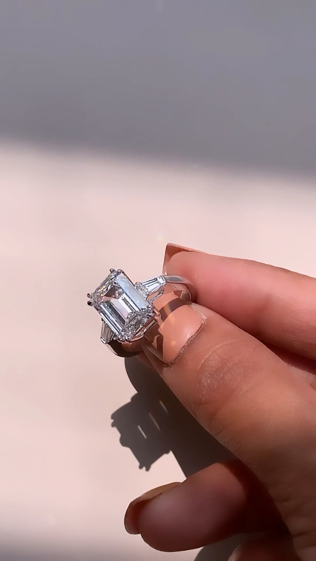 Emerald Engagement Ring