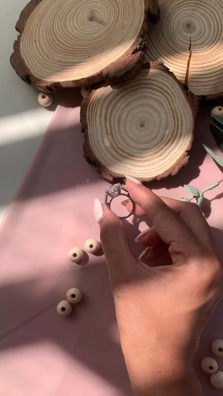 Three Stone Engagement Ring