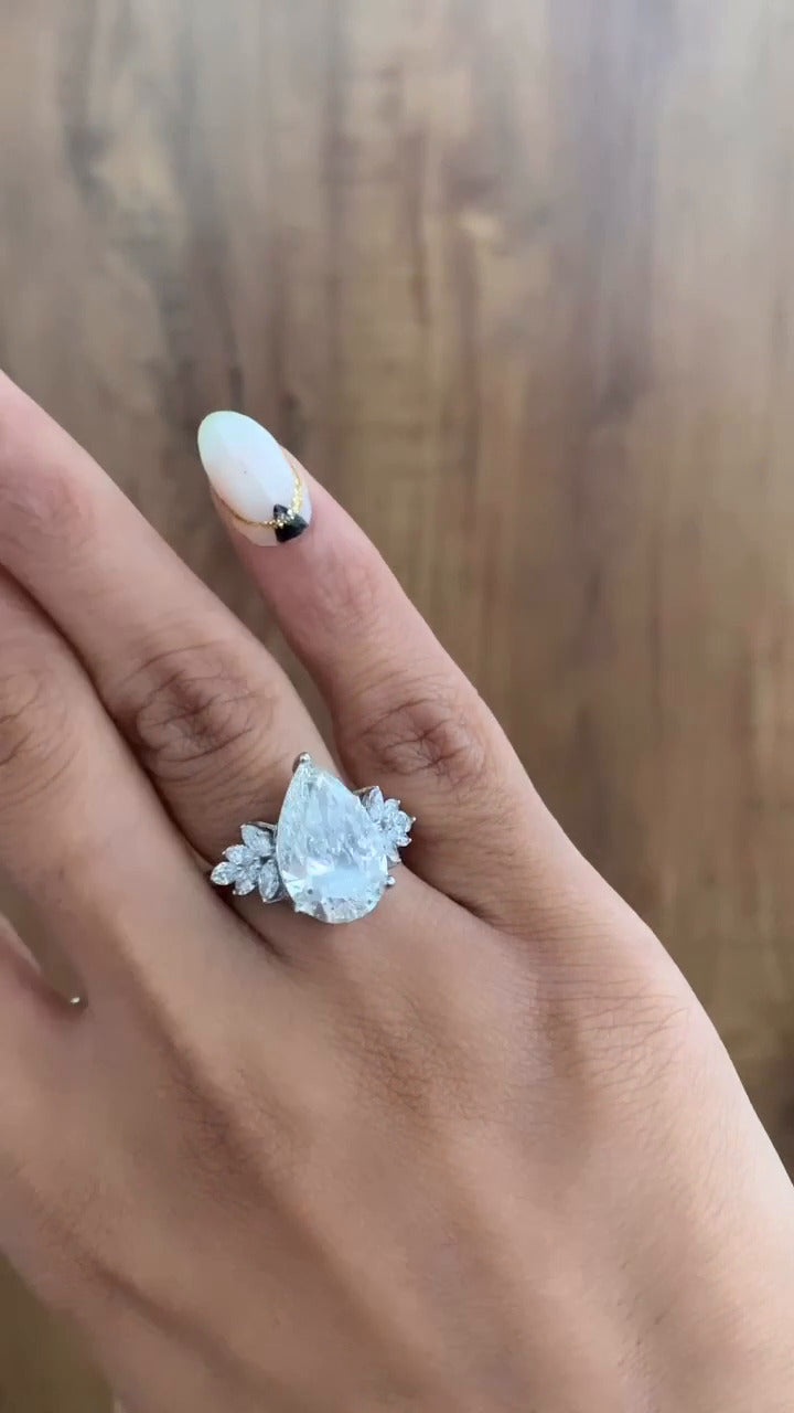 Clarity Pear Engagement Ring