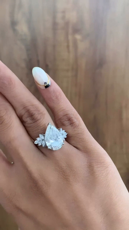 Clarity Pear Engagement Ring