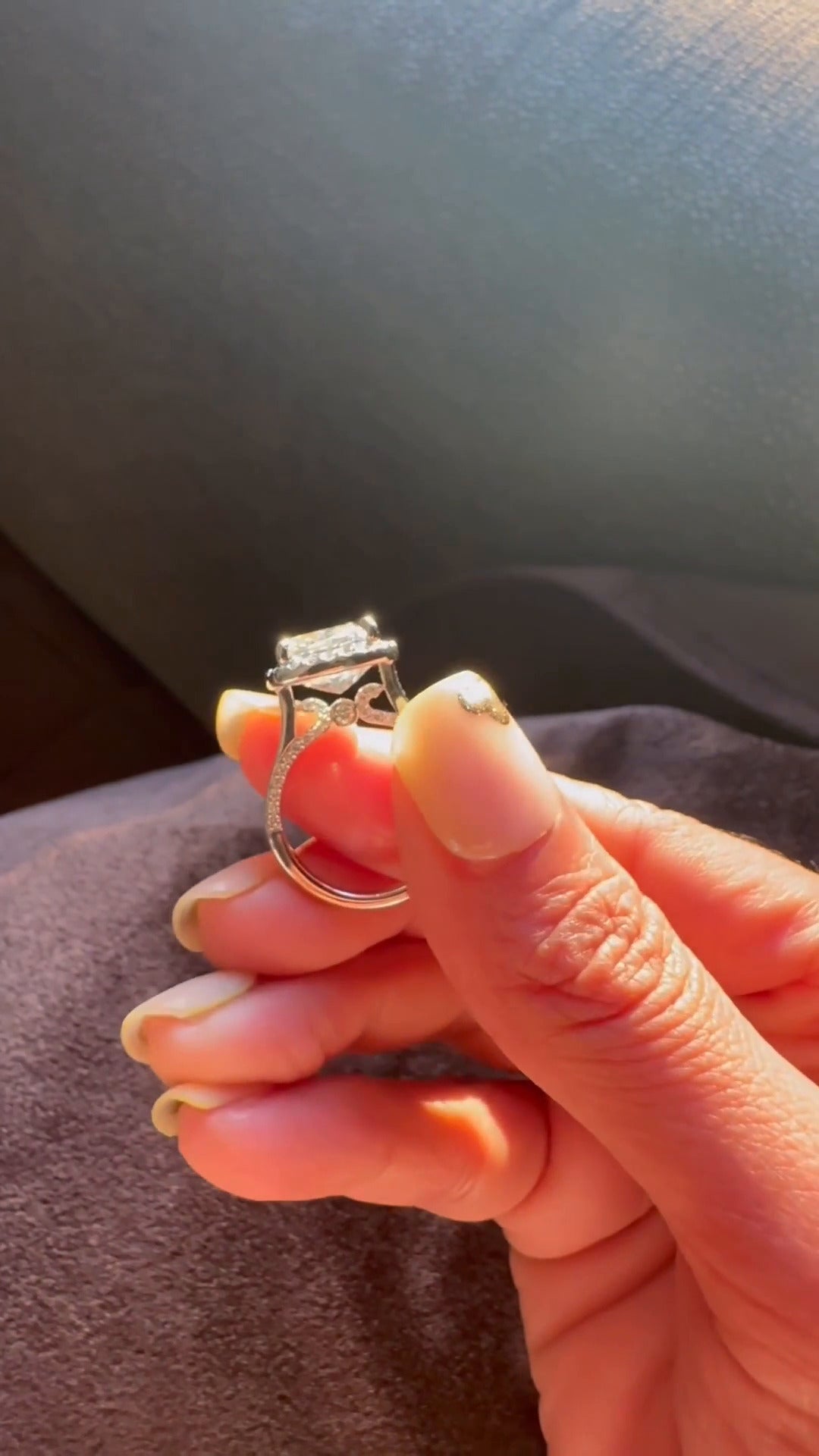 Moissanite Engagement Ring