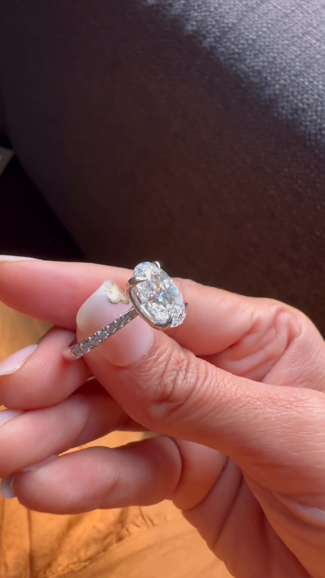 Moissanite Engagement Ring